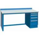 72x30 Bench,1 Cab,4 Drawer,ESD Top