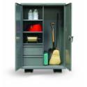 36x24x60 Janitorial Job Storage,Drawers and Shelfs