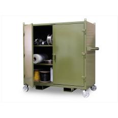 66x34x60 Mobile Job Cabinet with Shelves