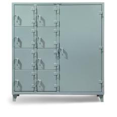 72x24x72 Combination: 8 Personal and 1 Tool Locker