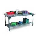 60x36x34 Standard Shop Table,7-Gauge Work Top,Shelf Below