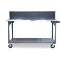 72x36x42 Shop Table,Casters,Stainless Top