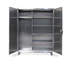 60x24x60 Wardrobe Cabinet,3 Shelves,Hanger Area