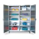 36x24x72 Stainless Cabinet with Shelves and Doors
